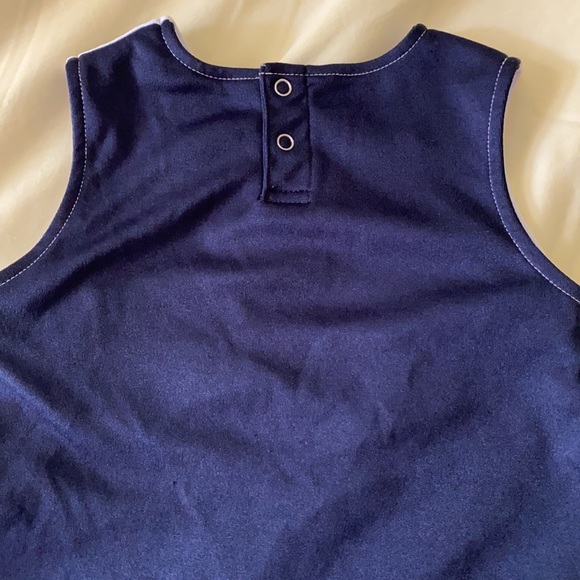 2T WVA Mountaineers Cheerleader Dress. Wht/Nvy/Gld - Picture 4 of 14